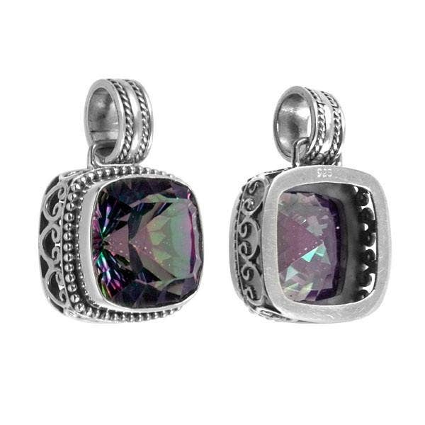 AP-6074-MT Sterling Silver Pendant With Gemstone